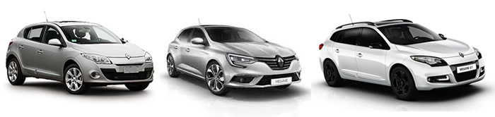 Renault Megane tow bar triple vehicle image Renault Megane tow bar triple vehicle image